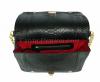 Snakeskin crossbody bag black shiny CL-201